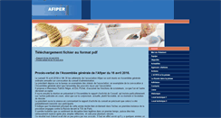 Desktop Screenshot of afiper.org