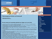 Tablet Screenshot of afiper.org